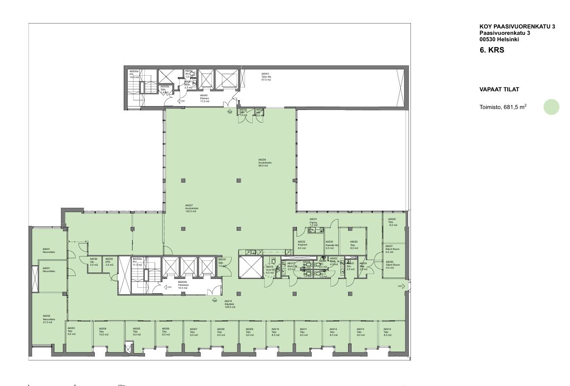 6.krs 680 m2 luonnos