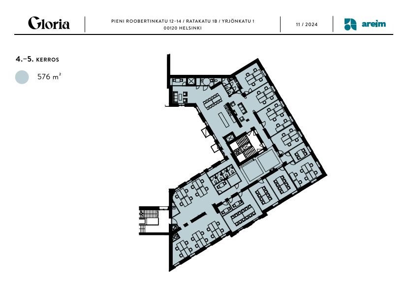 4-5. krs á 576 m2 luonnokset