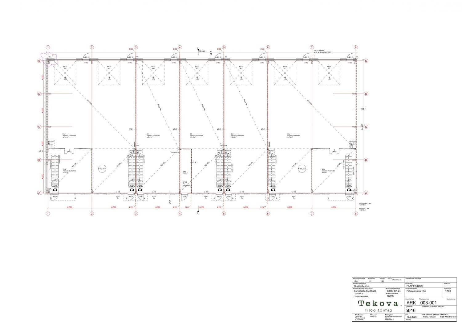 Pohjapiirros kerros 1