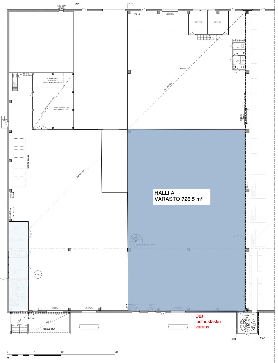 Varasto 726,5 m² 