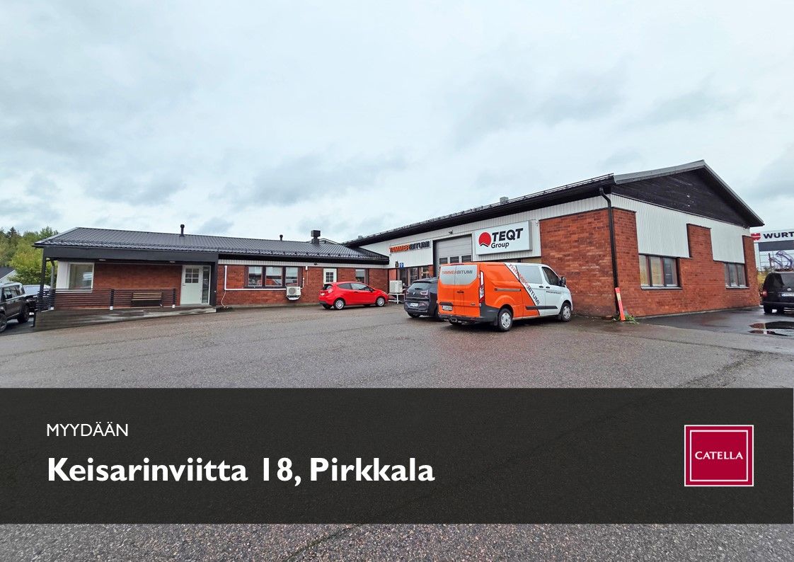 Myydään täyteen vuokrattu toimitilakiinteistö Pirkkalasta kehätien varrelta.Nettotuotto noin 127.000 €/vuosi. Erinomainen sijainti suositulla alueella!KIINTEISTÖKiinteistötunnus: 604-418-1-575Tontti: oma tontti, pinta-ala noin 3.834 m2.Asemakaava: ympäristöhäiriötä aiheuttamattomien t...