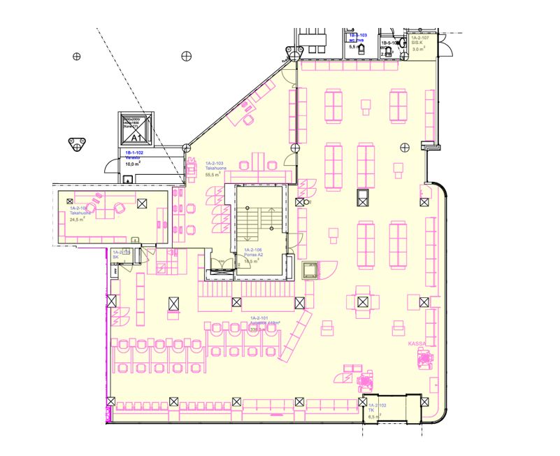 Pohjakuva Liiketila 1 krs