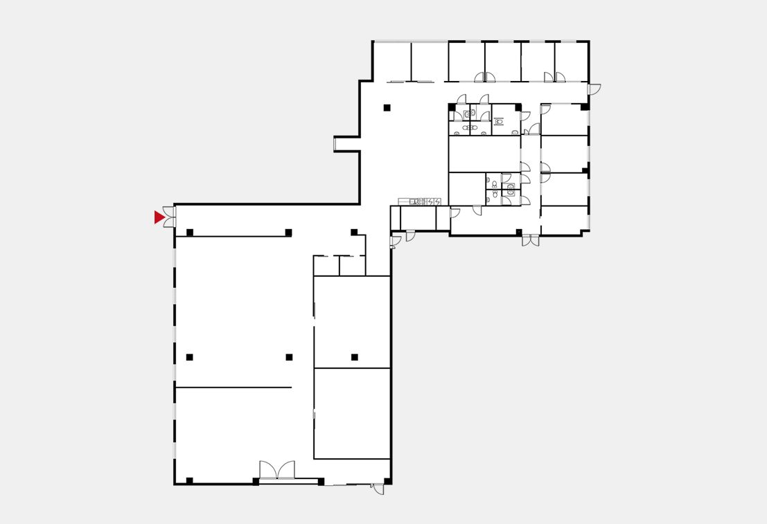 Pohjakuva 2.krs toimisto 775 m2