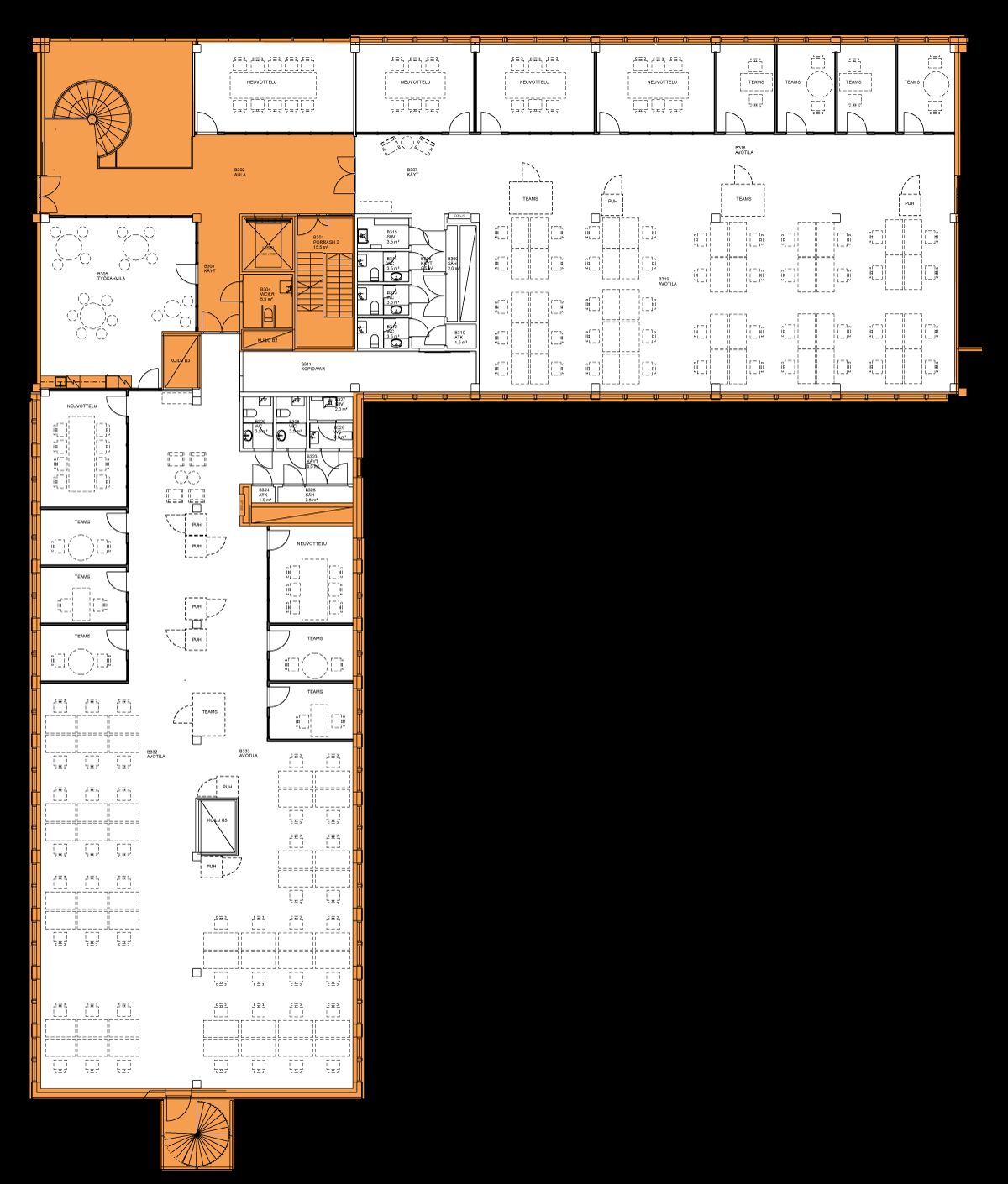 Pohjaluonnos vaihtoehto 3