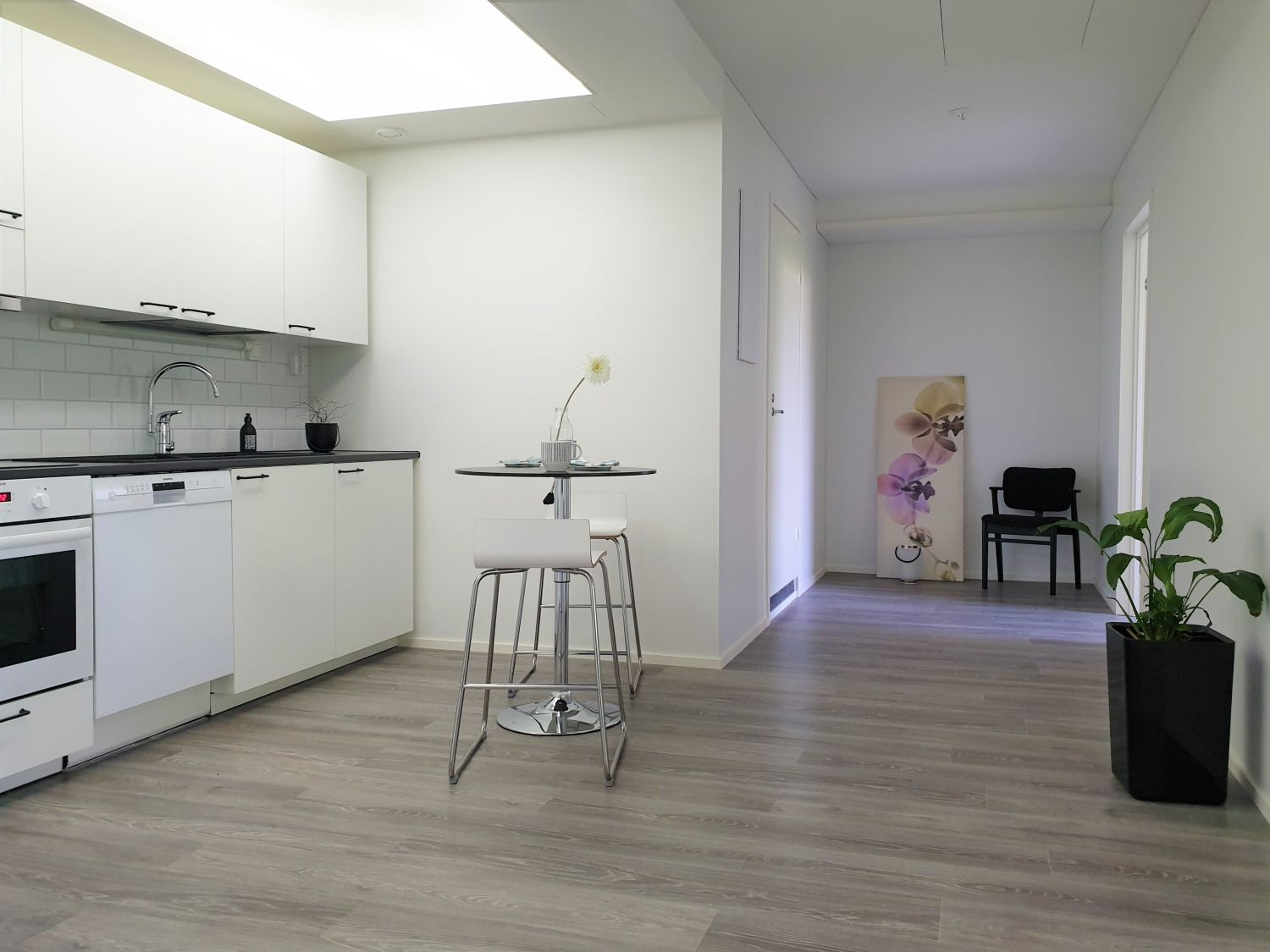 keittiö ja käytävä