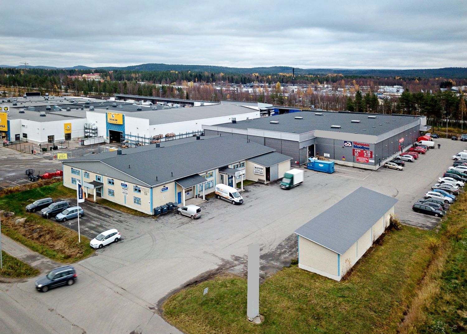 Ilmakuva kiinteistöstä läheltä