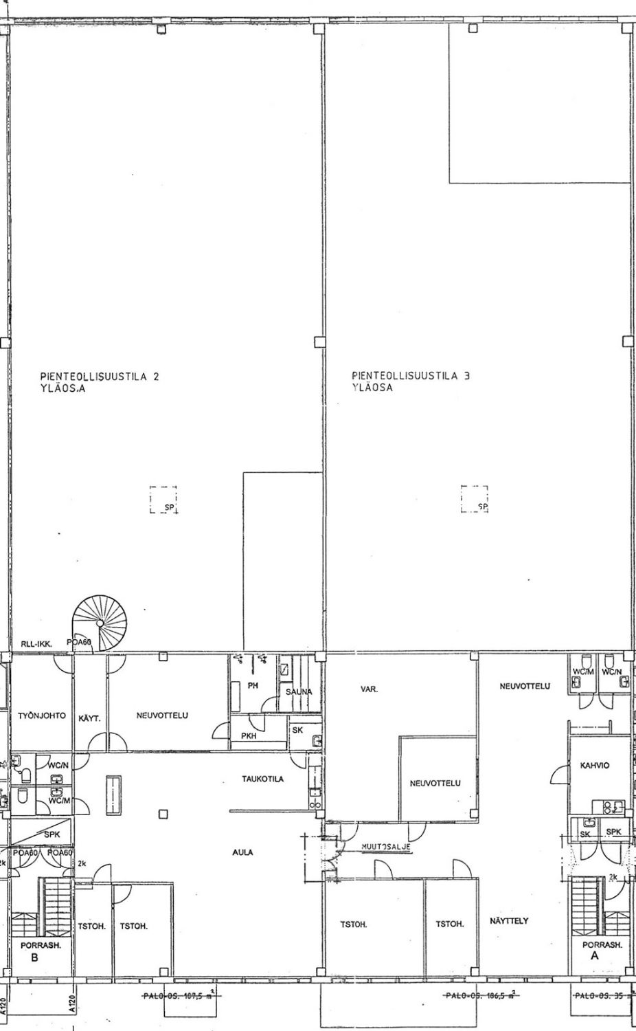 Pohjakuva krs 2 toimisto