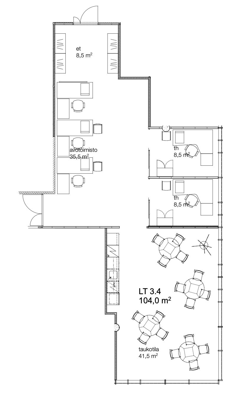 Centre-toimistotila_vuokrattavana_104m2_pohjakuva