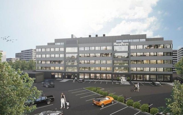 Esimerkkiratkaisu kahden toimistokerroksen kokoisesta toimitilasta, johon saa tilankäyttöratkaisusta riippuen n. 100 – 2...