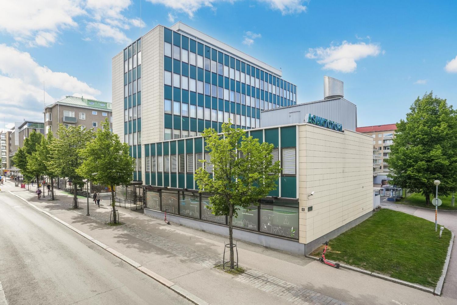 Tampereen keskustassa sijaitseva kiinteistö toimii asuntopalvelutalona.