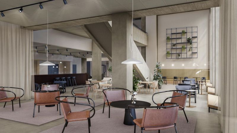 Visualisointi ravintolatilan alakerrasta