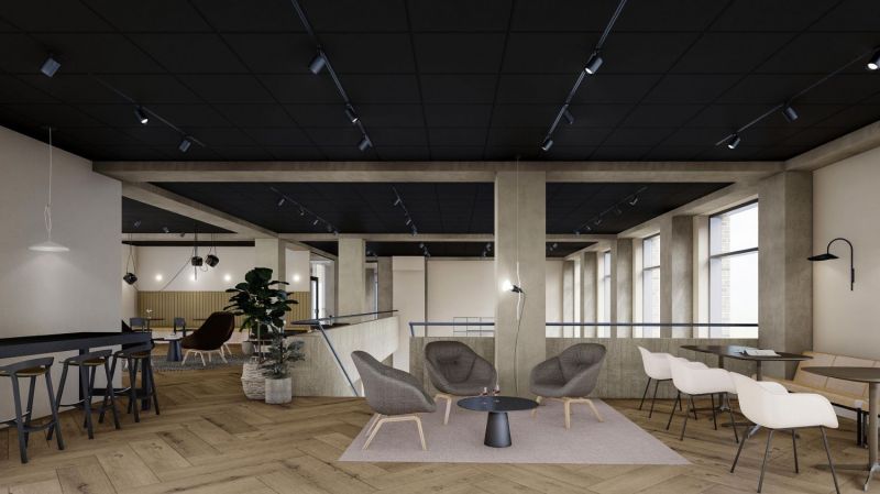 Visualisointi ravintolan yläkerrasta