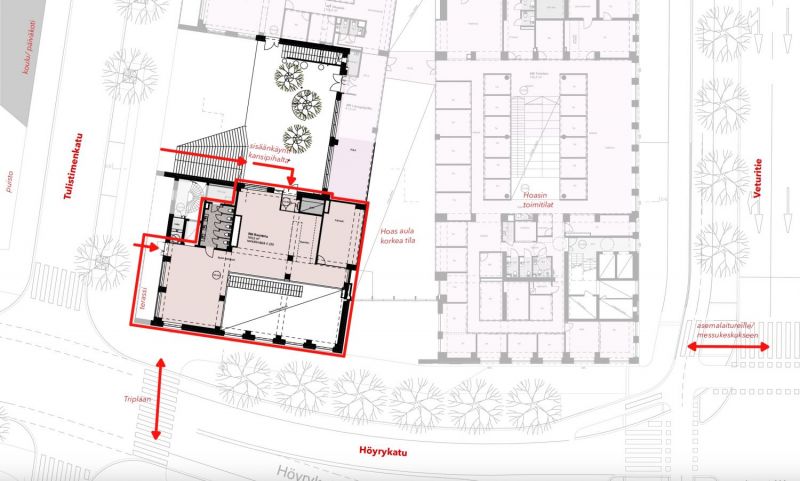 Sijaintikaavio yläkerta