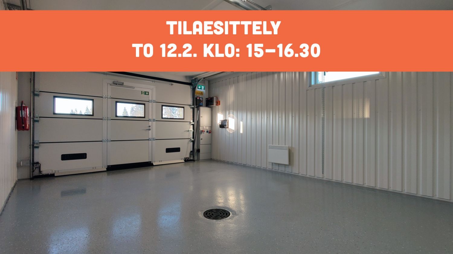 Suositulta Sundsbergin Talliosakkeelta monikäyttöinen, ikkunallinen ja valoisa kulmavarasto, autotalli, harraste-, toimi...