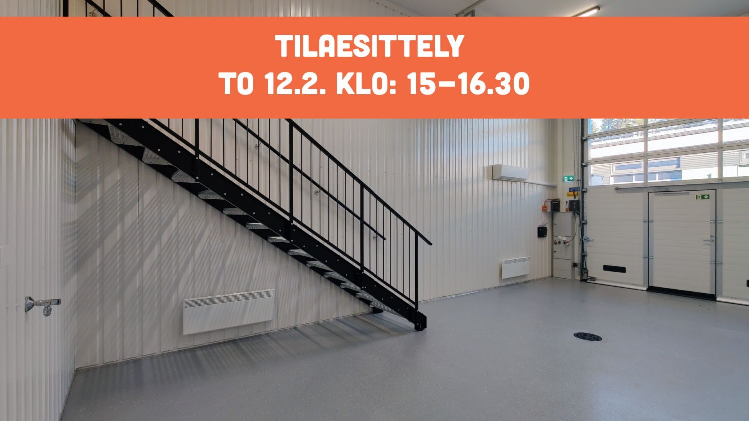 Vuokrattavana uutta työtilaa! Sundsbergin Talliosake 2 TYÖTILA 8. Tilassa valmiina parvi sekä wc suihkuvarauksella. 