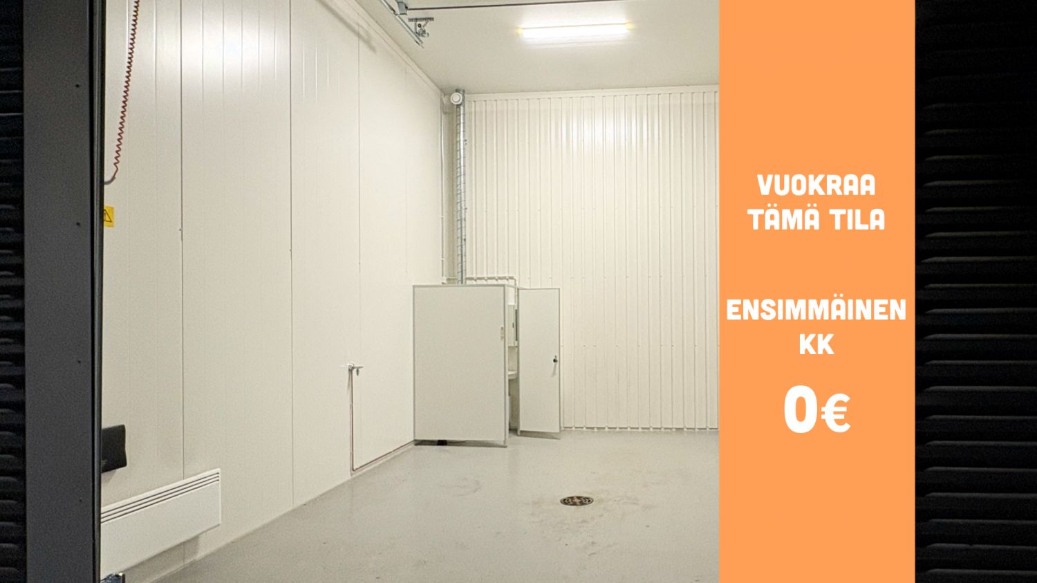 Tikkurilan Talliosakkeelta monikäyttöinen varasto, autotalli, harraste-, toimitila 133. Tilassa wc sekä suihkukaappi.