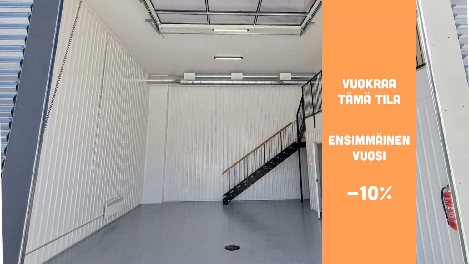 Kivistön Talliosake 2 monikäyttöinen tuotantotila 14. Tilassa parvi, wc sekä ilmalämpöpumppu. 