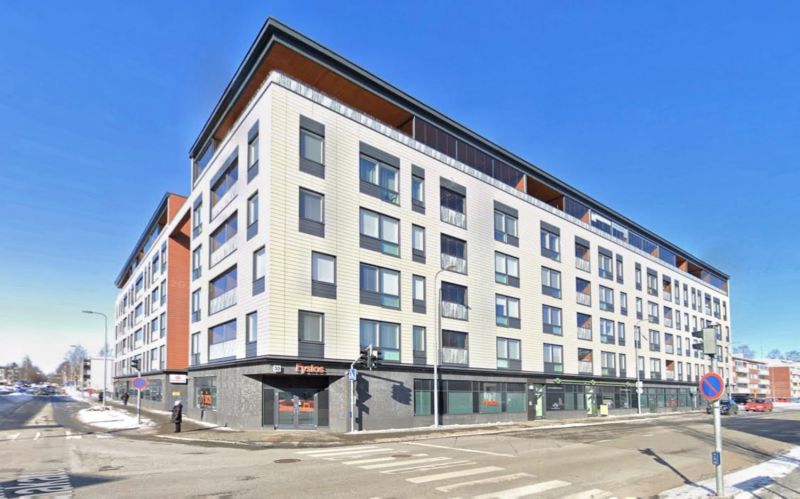 Katutason liiketila Joensuun keskustassa. 