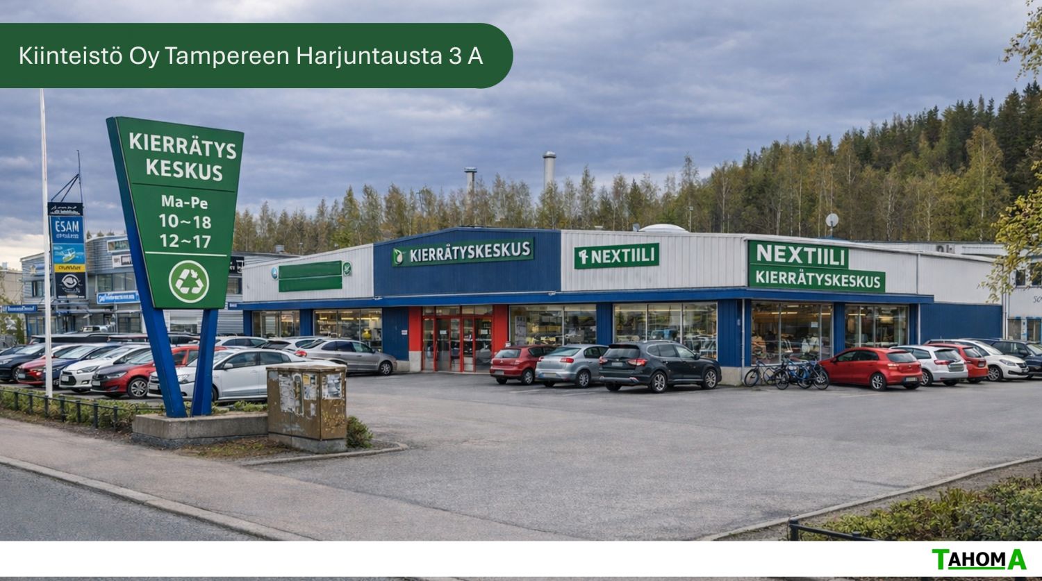 OMISTAJA VUOKRAA. Kiinteistö Oy Tampereen Harjuntausta 3 A on näkyvällä paikalla sijaitseva liikekiinteistö Tampereella,...