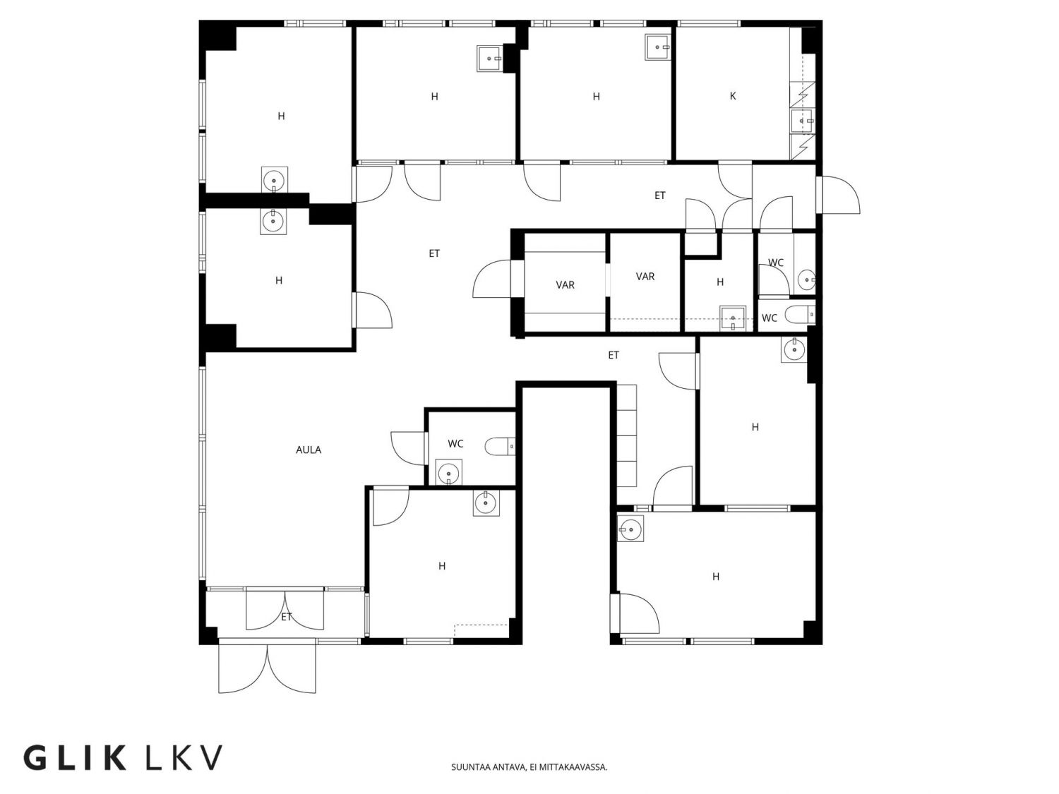 Yläkerran pohjakuva