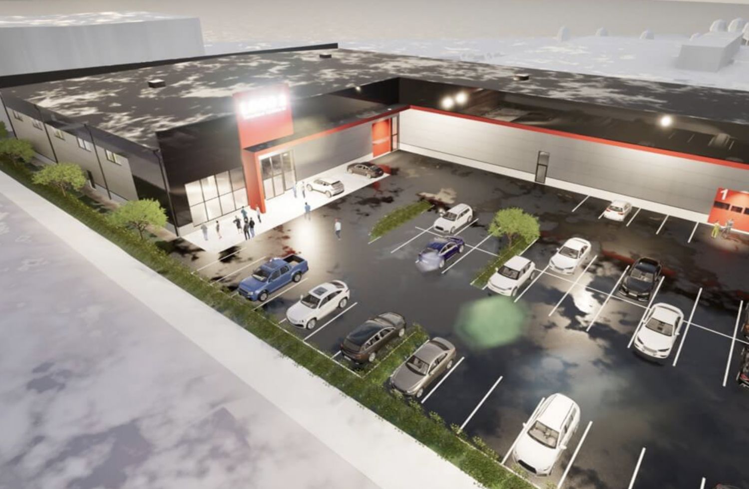 Juuri valmistuvaa toimitilaa moneen käyttöön Tammiston kauppa keskittymästä, näkyvältä paikalta aivan Tuusulantien varre...