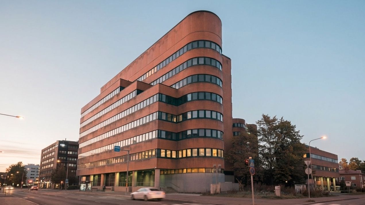 Siistiä toimistotilaa urbaanissa Ruoholahdessa.