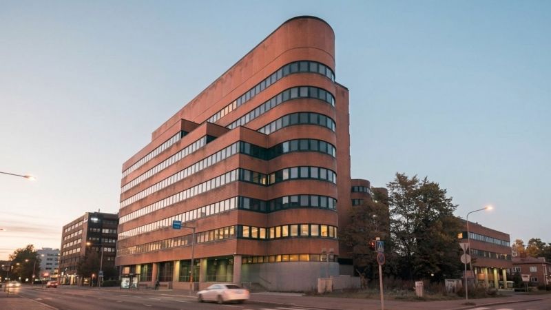 Siistiä toimistotilaa urbaanissa Ruoholahdessa.