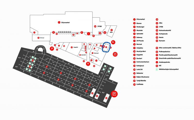 Pohjakuva kauppakeskus