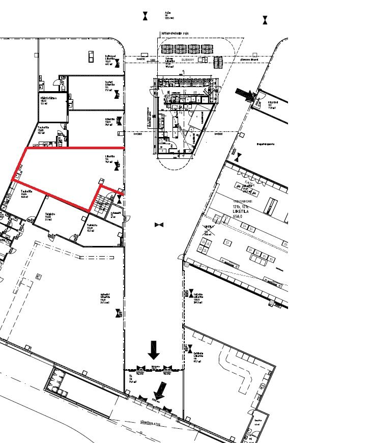 Liiketilan pohjapiirrustus