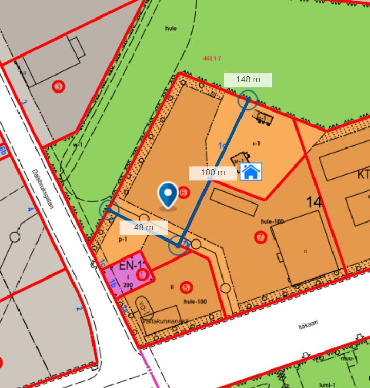 Noin 5 000 m² tontti KTY-1-alueella (e=0,5) erinomaisella sijainnilla. Toteutamme käyttäjän tarpeisiin räätälöidyt toimi...