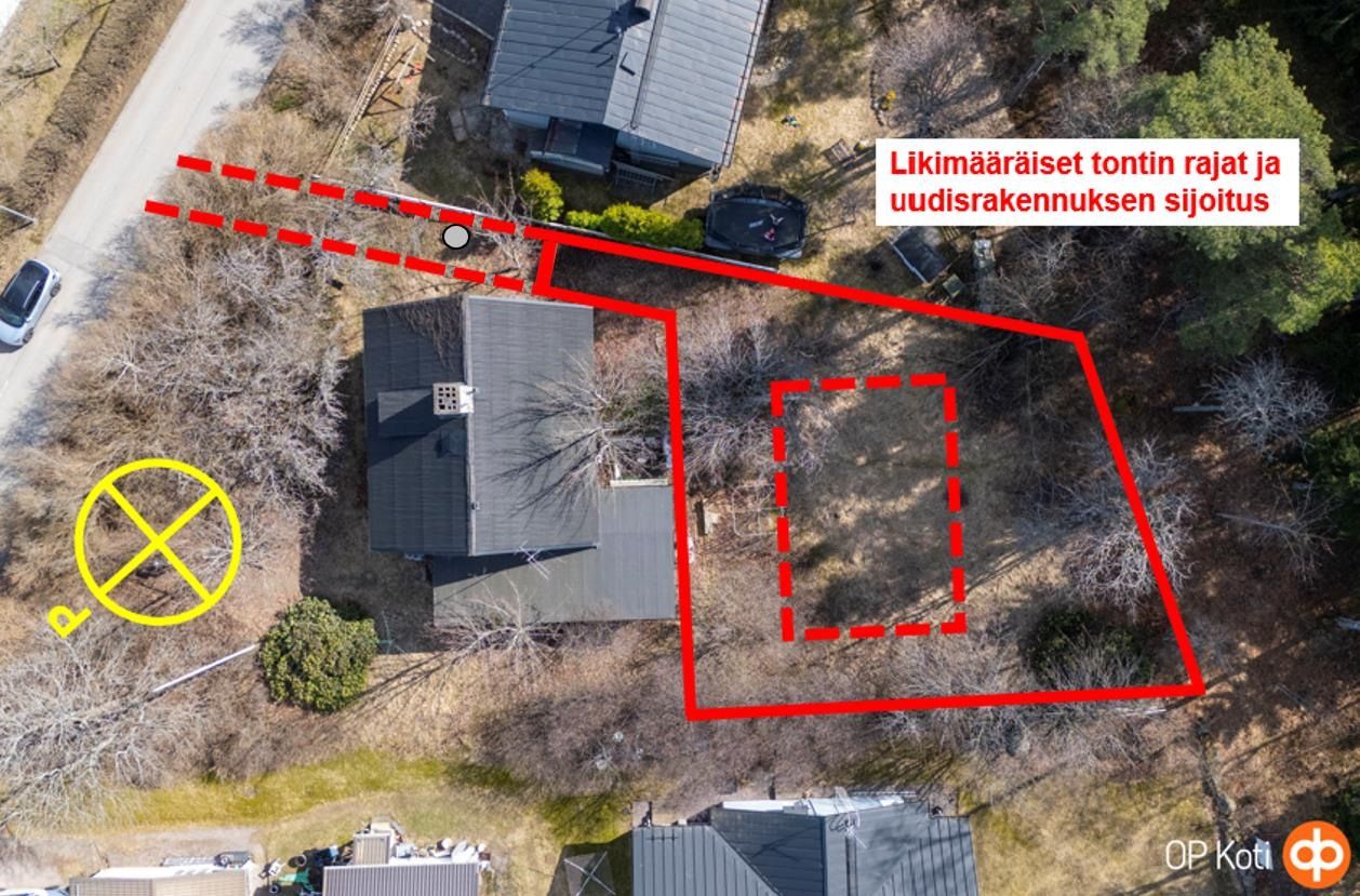 Erinomainen sijainti puistometsän reunassa, lähellä alueen kattavia palveluja.Poikkeamispäätöksen nojalla, myydään omakotitalotontiksi lohkomalla muodostettava, n. 500 m2 kokoinen omakotitalotontti-tehokkuusluku e=0,25 -rakennusoikeus 125 m² (asuinkerrosala) -lisäksi mahdollista rakentaa varas...