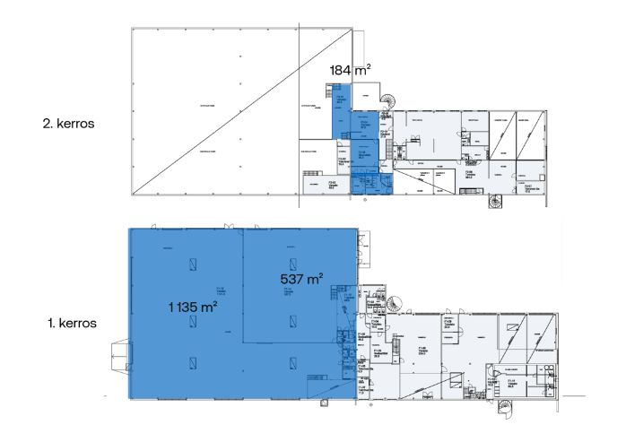 Varasto- ja toimistotilaa vapaana hyvällä sijainnilla Espoon Koskelossa.Tämä 1948 m² varasto-/toimistotila jakautuu kiinteistön 1.-2. kerroksiin. Varasto koostuu kahdesta erillisestä hallista, ja siinä on isot maantason nosto-ovet. Lattiakantavuus: uudella puolella vähintään 500 kg/m², vanhan puol...