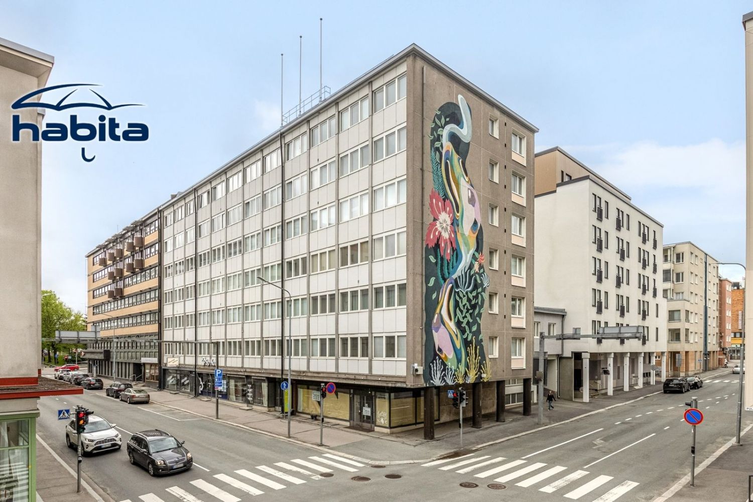 Keskusta toimistotila 130m² 4-5h, k, wc