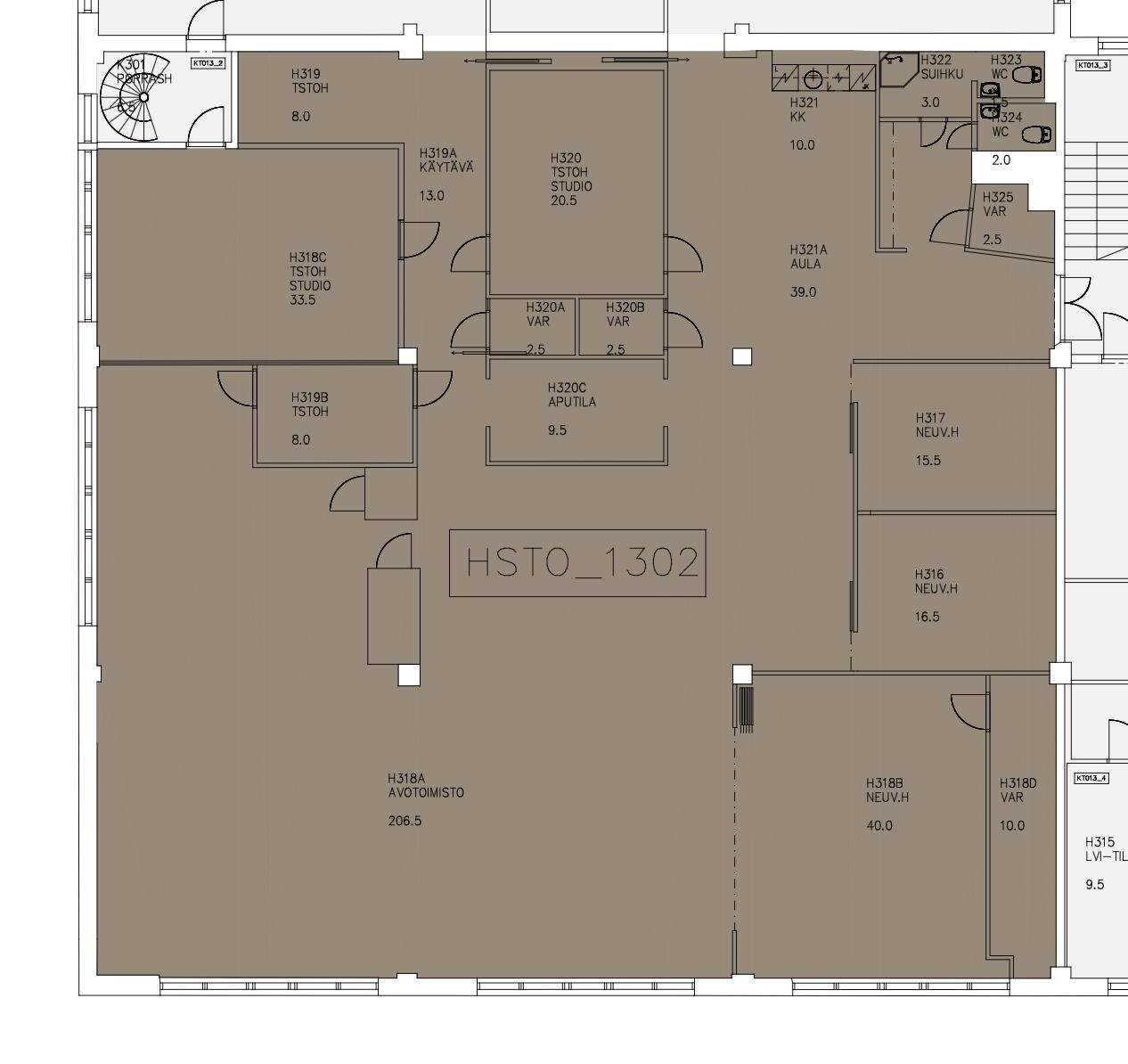 458 m² 