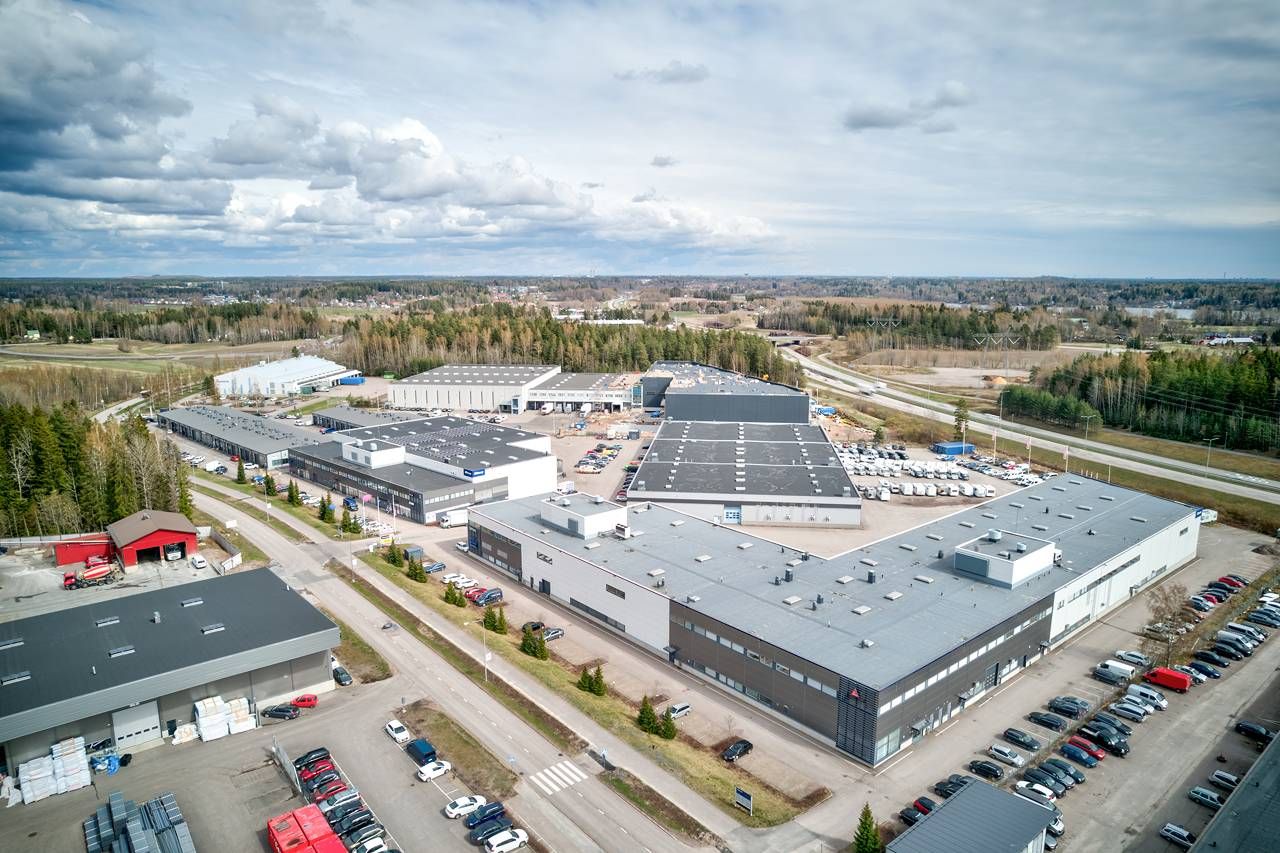 420 m²:n varasto Koskelo Trade Parkissa Espoon Koskelossa.