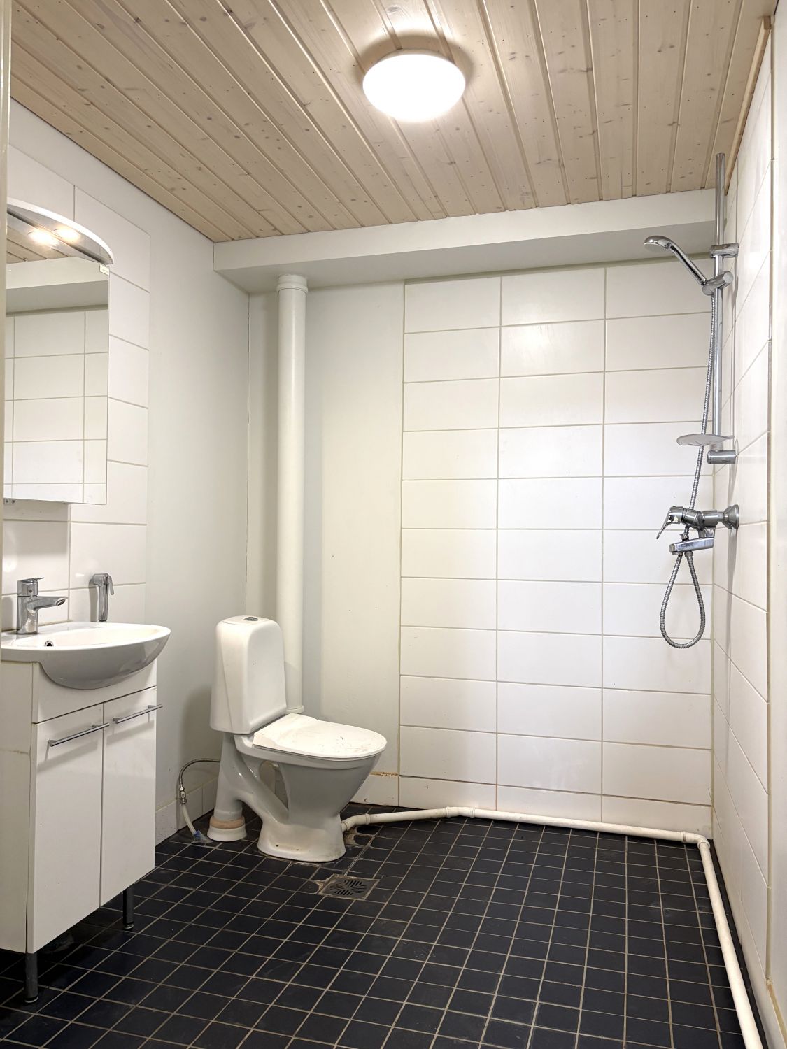 Tilava WC- ja suihkutila