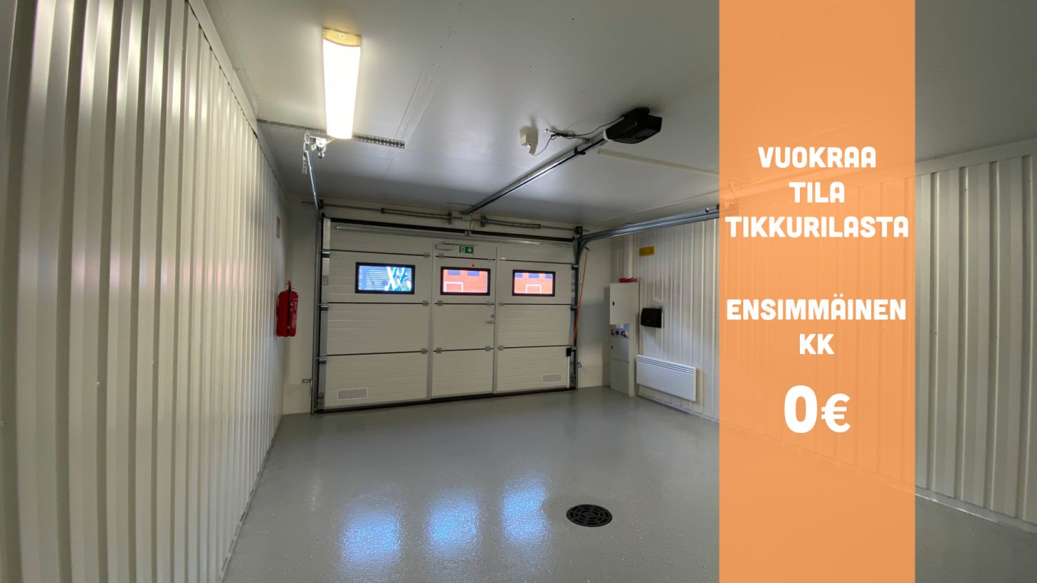 Tikkurilan Talliosakkeelta monikäyttöinen varasto, autotalli, harraste-, toimitila 161.