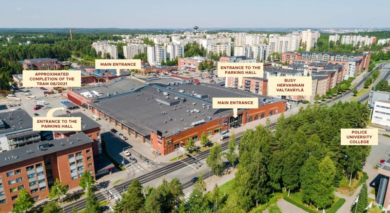 Vuokrattavana kauppakeskus Duossa toisen kerroksen siistiä toimistotilaa.