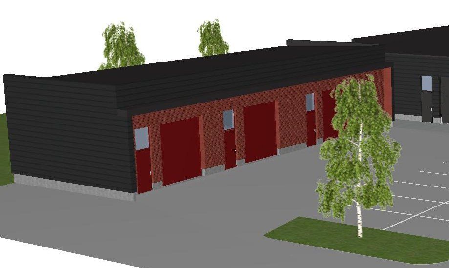 Yhden hallin koko on 44,5 m². Tilat voidaan toteuttaa myös ilman väliseinää, jolloin käytössä on yhtenäinen 89 m² hallit...