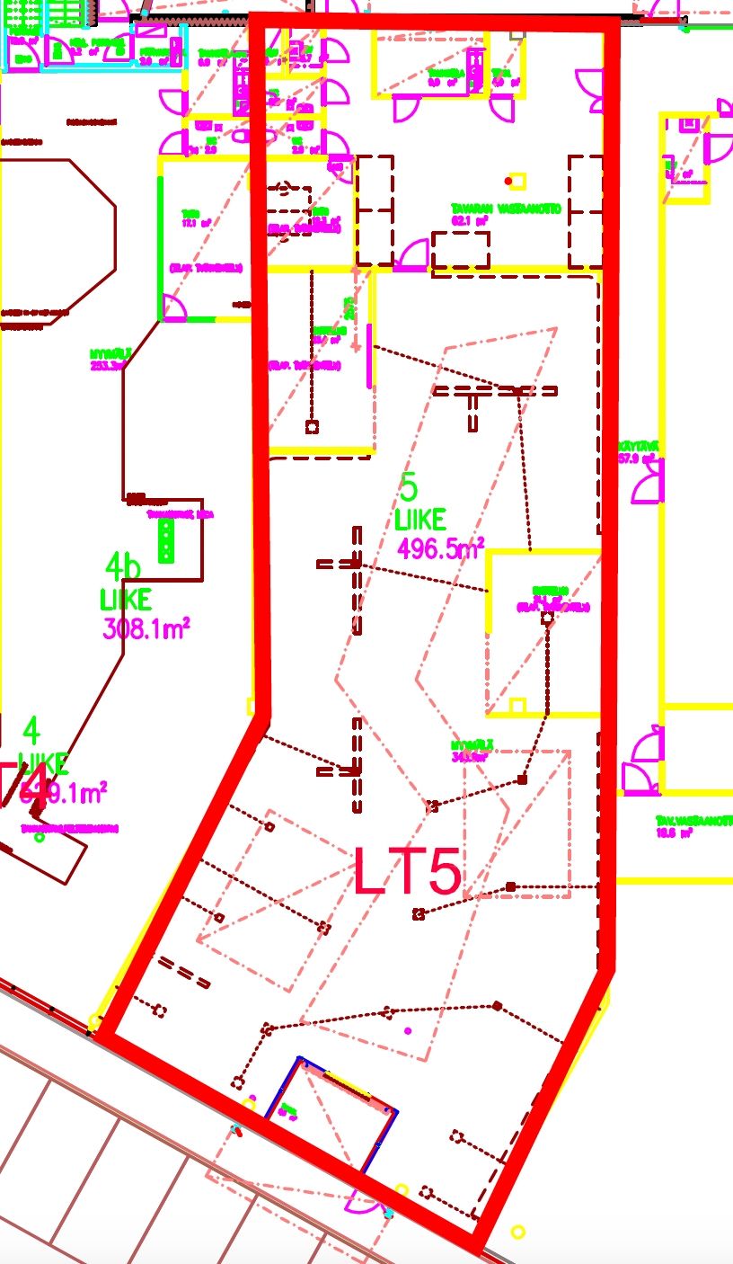 496,5 m² 