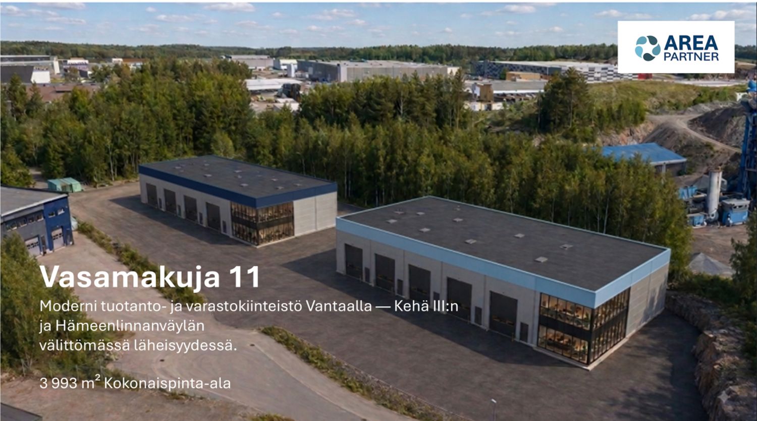 Tehokasta ja korkeaa hallitilaa keskeisellä paikalla Viinikkalassa.

Kohde koostuu kahdesta nykyaikaisesta toimitilarake...