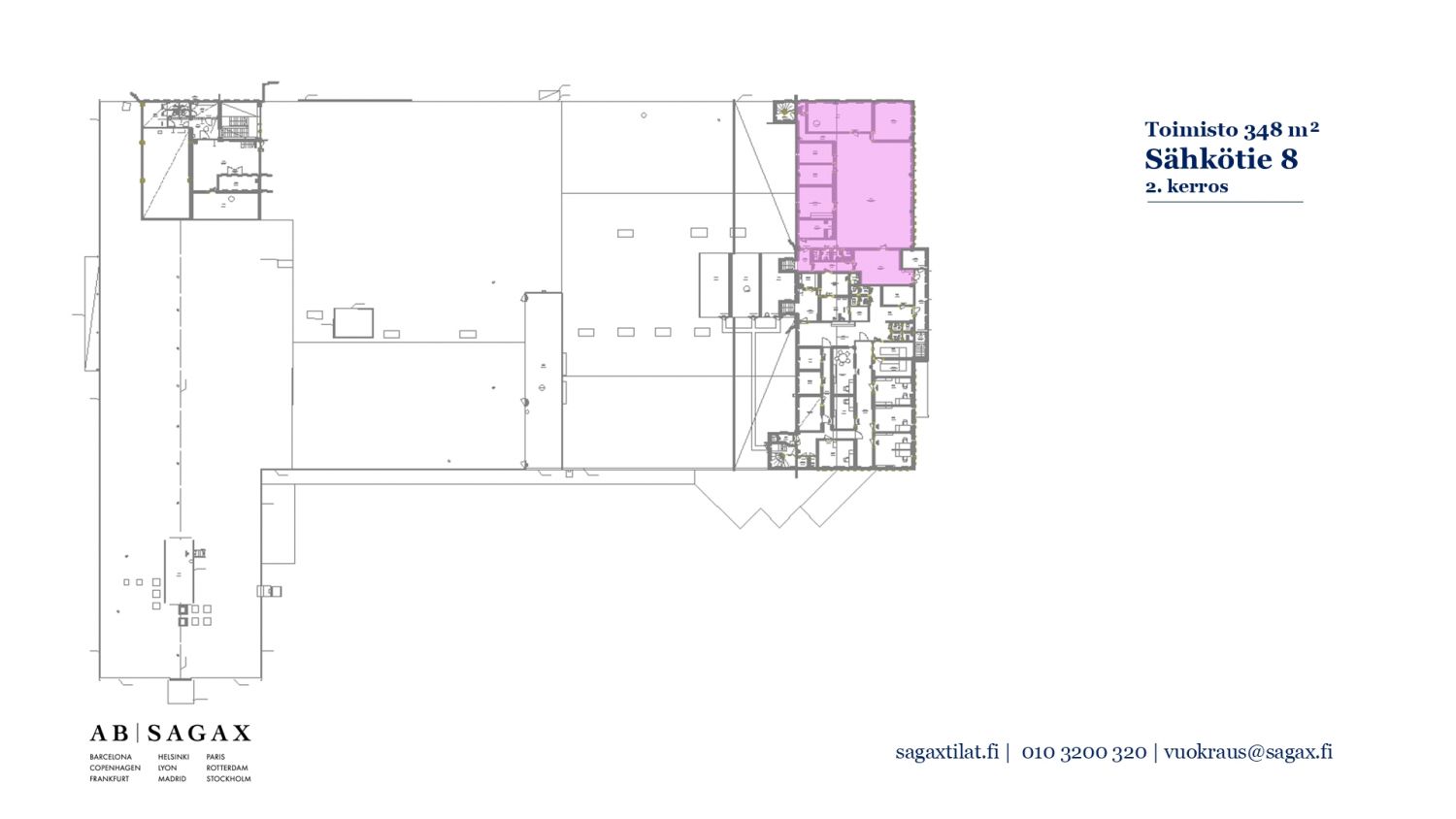 Toimitso 2. krs 348 m²
