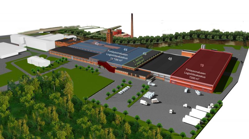 Finlaysonalue Logistiikkakeskus 11100 m2